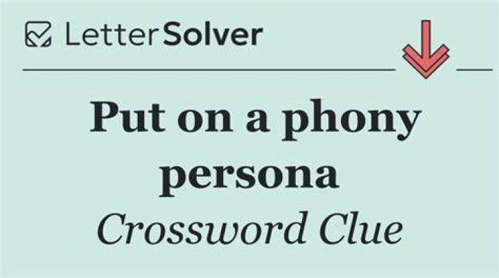 Phony internet persona, often Crossword Clue