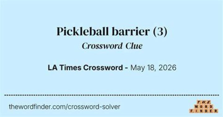 Pickleball relative Crossword Clue