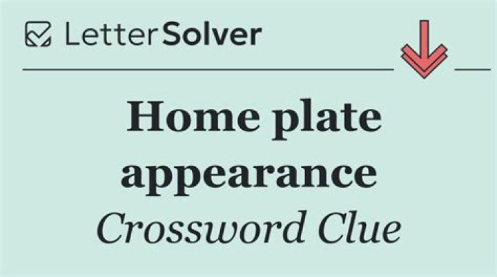Plate appearance Crossword Clue