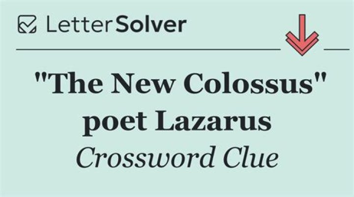 Poet Lazarus Crossword Clue