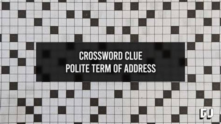 Polite term of address Crossword Clue