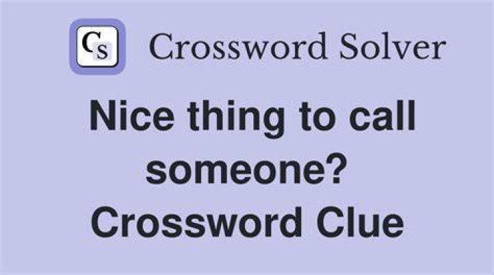 Polite thing to call someone Crossword Clue