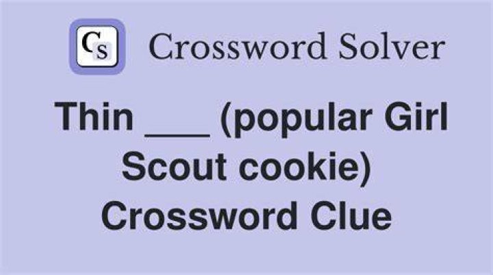 Popular Girl Scout cookie Crossword Clue