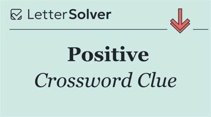 Positive indication? Crossword Clue