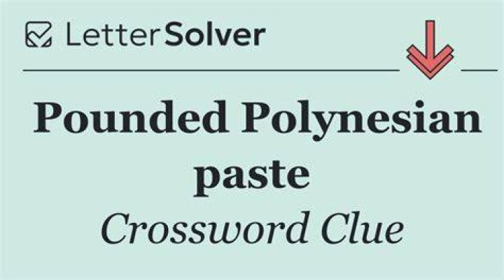 Pounded paste Crossword Clue