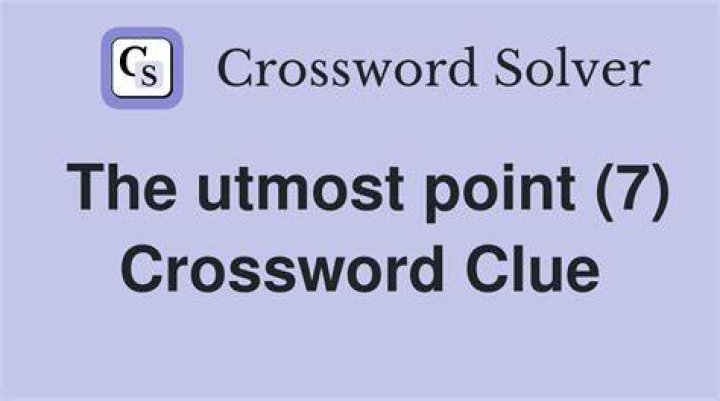 Power point? Crossword Clue