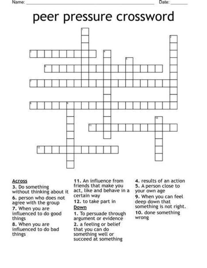 Pressure Crossword Clue