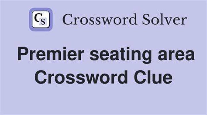 Pricey seating area Crossword Clue