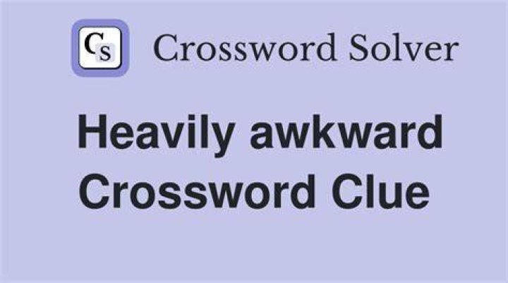 Proceeded heavily and awkwardly Crossword Clue
