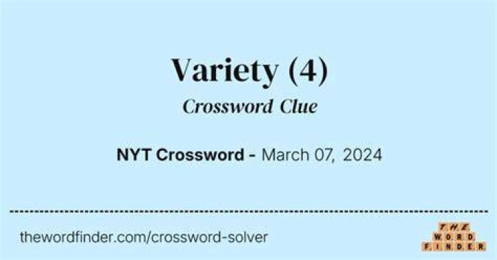 Product with a Mini variety Crossword Clue