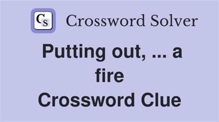 Put out, as a fire Crossword Clue