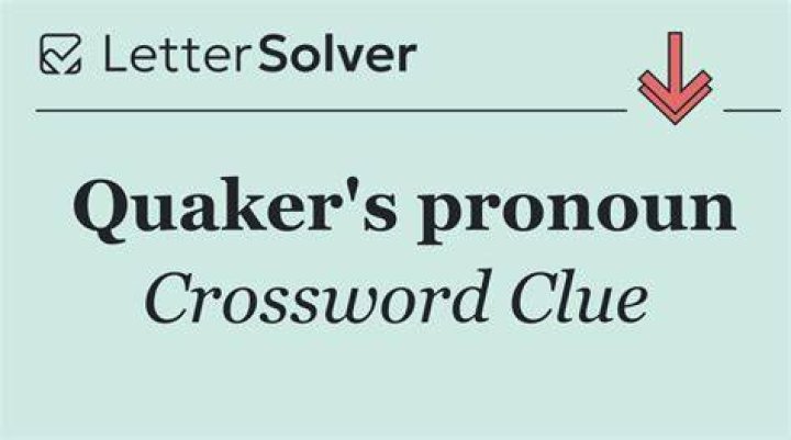 Quaker’s possessive Crossword Clue