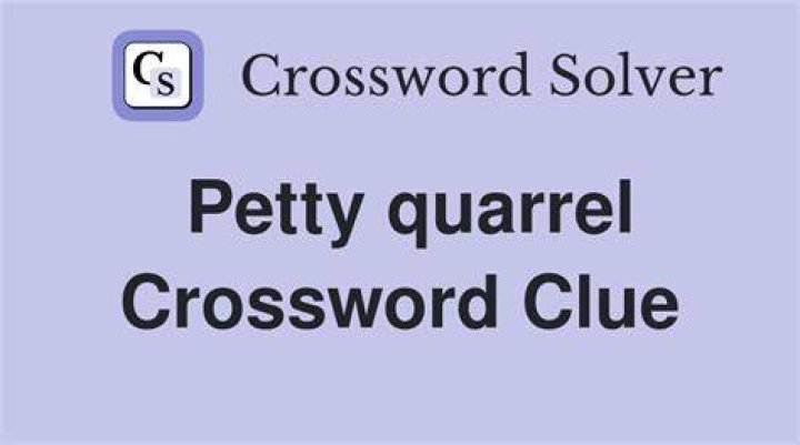 Quarrel Crossword Clue