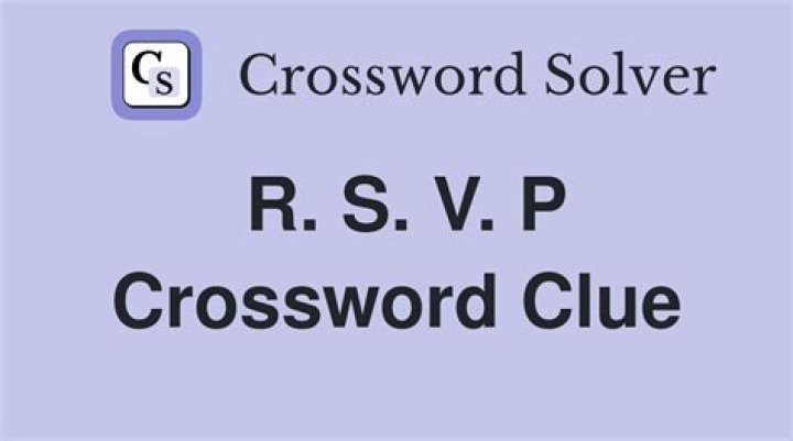 R.S.V.P. tally Crossword Clue