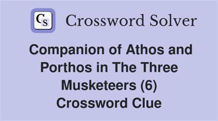 Rank for Porthos of “The Three Musketeers” Crossword Clue