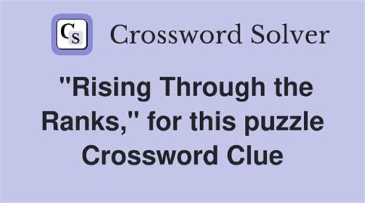 Ranks Crossword Clue