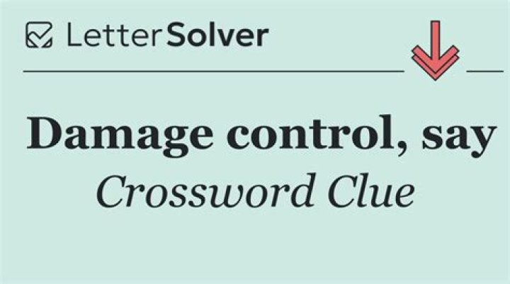 Reason for corp. damage control Crossword Clue