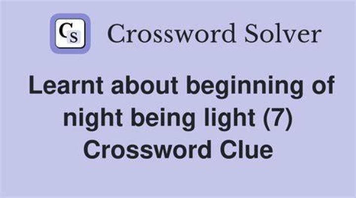 Reason to sleep with a night light Crossword Clue