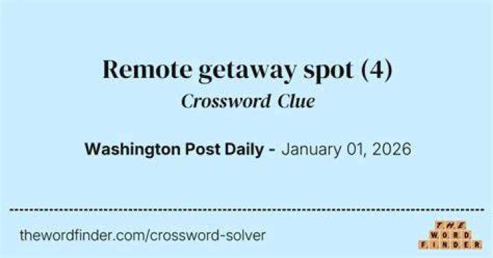 Remote hiding spot? Crossword Clue