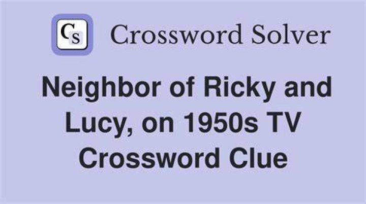 Ricky’s player on old TV Crossword Clue