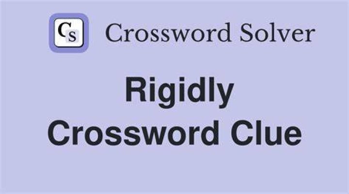 Rigidly conform Crossword Clue