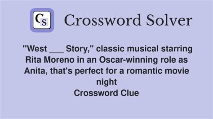 Rita of “West Side Story” Crossword Clue
