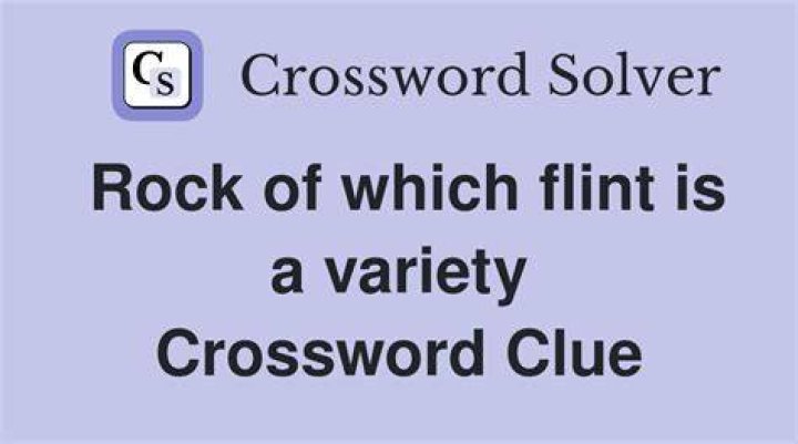 Rock variety Crossword Clue