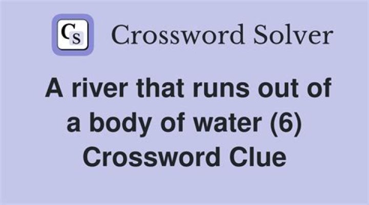 Runs out of water Crossword Clue
