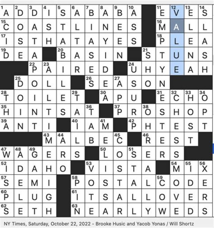 Santa’s is H0H 0H0, in Canada Crossword Clue