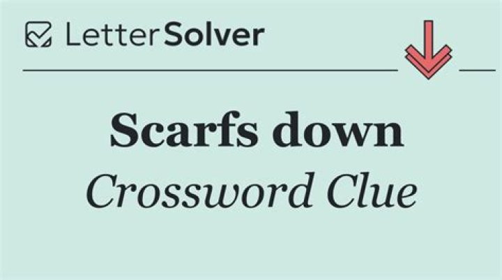Scarfs (down) Crossword Clue