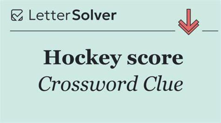 Score in hockey Crossword Clue