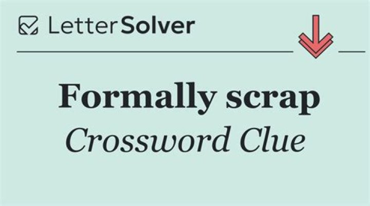 Scrap Crossword Clue