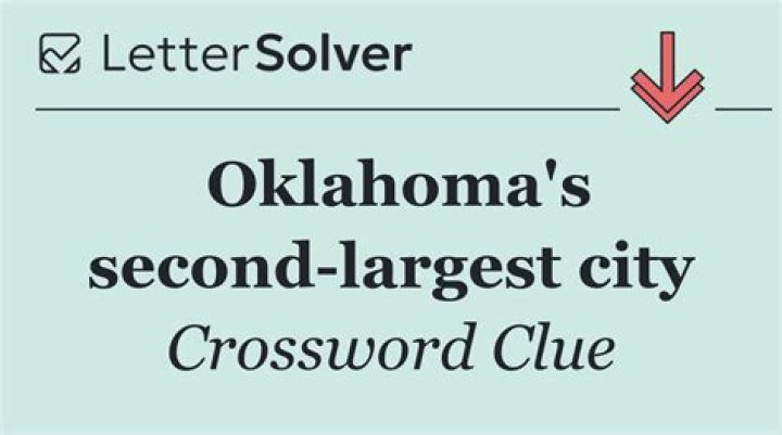 Second-largest city in Oklahoma Crossword Clue
