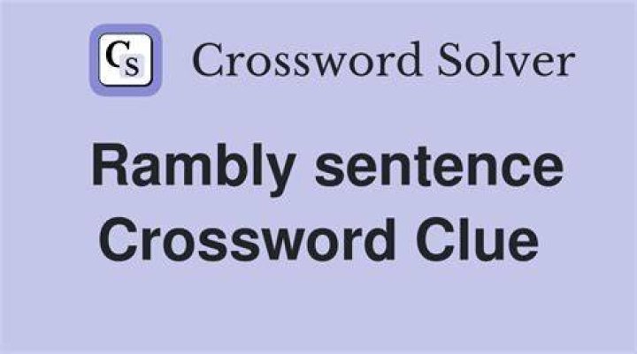 Section of a sentence Crossword Clue