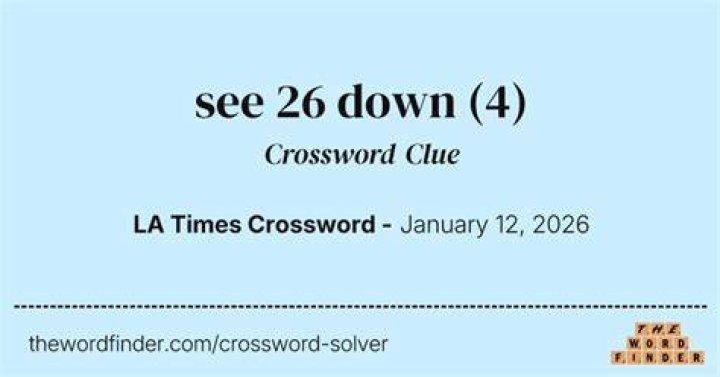 See 24-Down Crossword Clue
