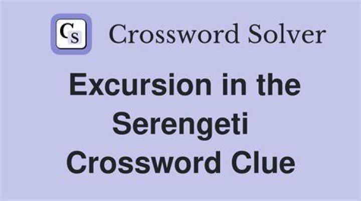 Serengeti sighting Crossword Clue