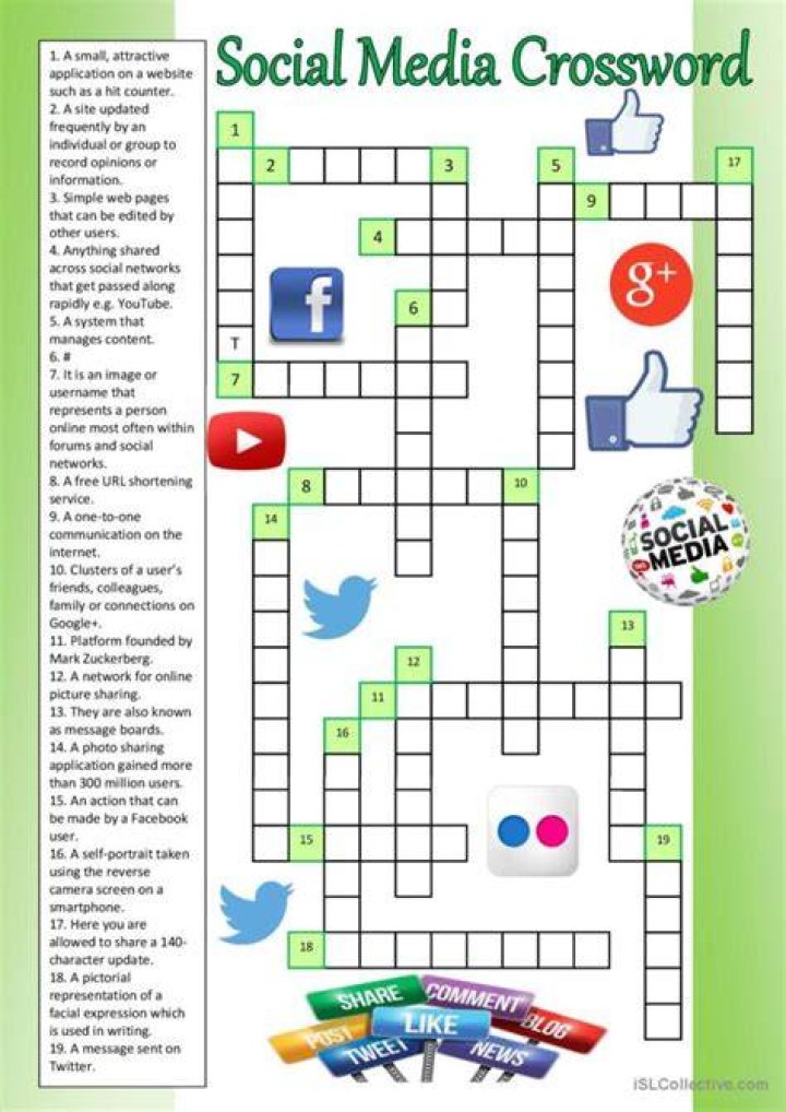Series of posts on social media Crossword Clue