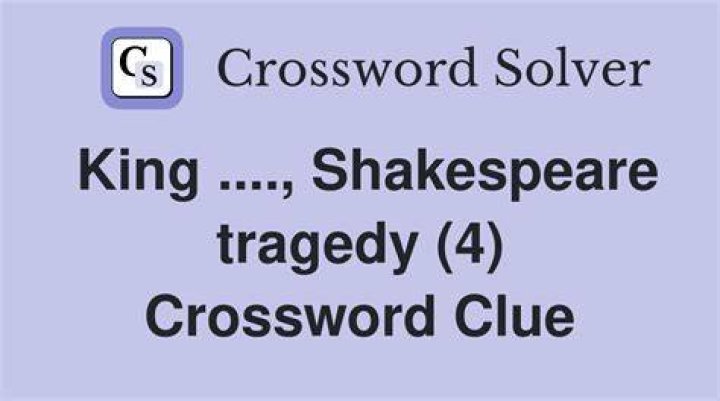 Shakespeare’s “You, too?” Crossword Clue