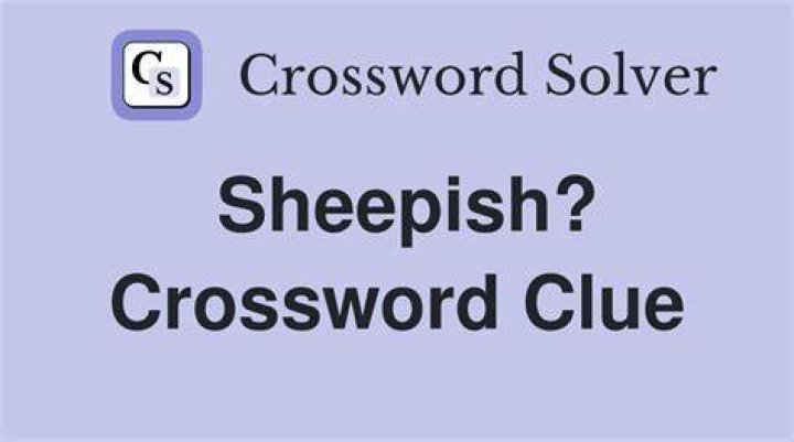 Sheepish utterance? Crossword Clue