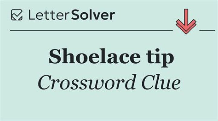 Shoelace tip Crossword Clue