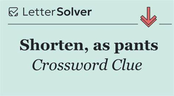 Shorten Crossword Clue
