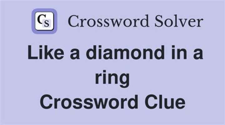 Show whose logo replaces an “o” with a diamond ring Crossword Clue