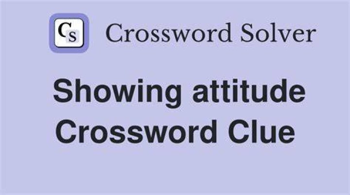 Showing a conceited attitude Crossword Clue