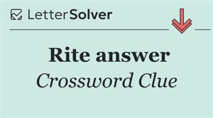Site for a rite Crossword Clue