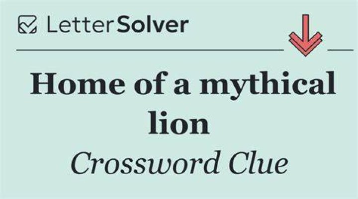 Site of a mythical lion slaying Crossword Clue