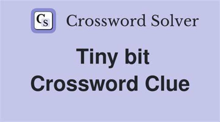 Small bit Crossword Clue