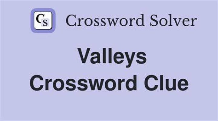 Small valleys Crossword Clue
