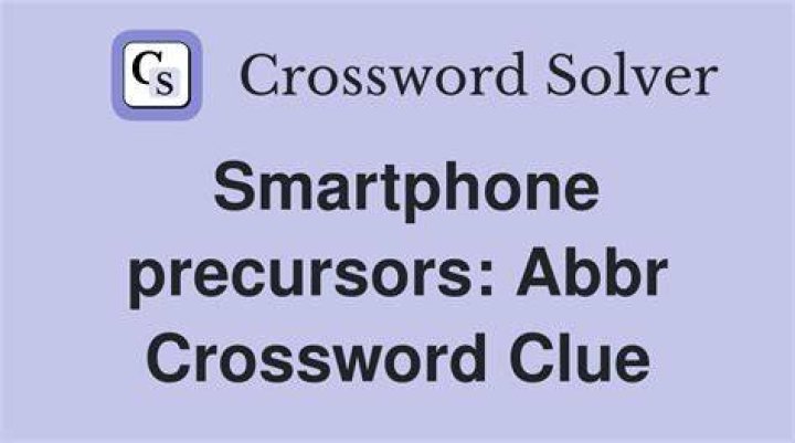 Smartphone screen displays Crossword Clue