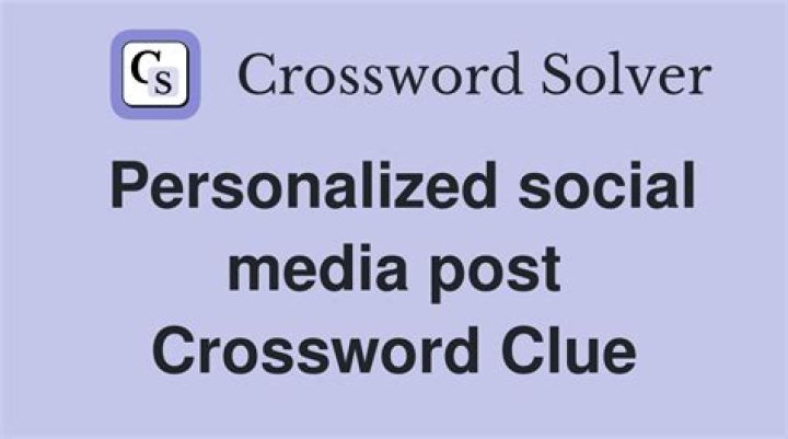 Social media avatar, for short Crossword Clue