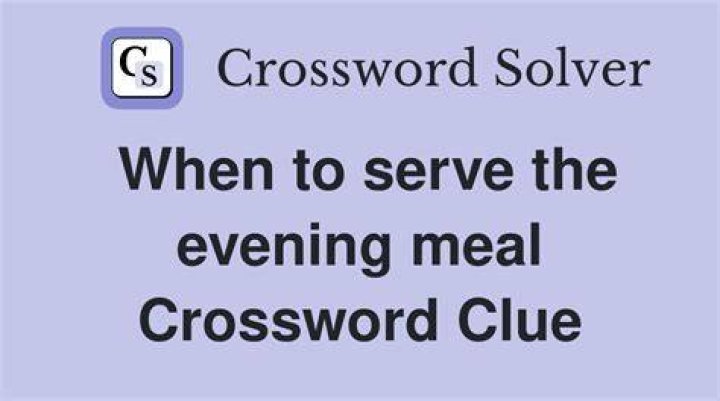 Soldiers’ meal Crossword Clue